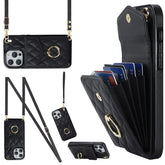 Funda para teléfono con textura rómbica y cordón largo, para iPhone 13 Pro Max, para iPhone 13 Pro, para iPhone 13, para iPhone 12/12 Pro